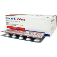 Oracyn K 250 mg Tablet 10's Strip image