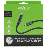 Oraimo 1.2M 5A Type-C to Type-C Data Cable OCD-175CC- Black image