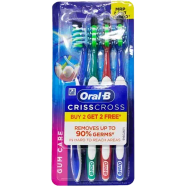 Oral B CRISSCROSS Toothbrush Soft(Buy 2 Get 2 Free) image