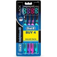 Oral B Cavity Defence 123 Soft Black Toothbrush (Pack of 4) image