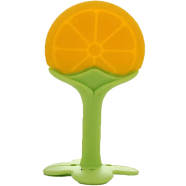 Orange Baby Silicone Hand Teether/Pacifiers CN -1Pcs image