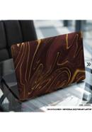 DDecorator Orange Marble Texture Laptop Sticker - (LSKN944)