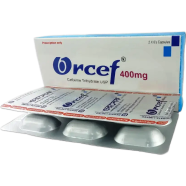 Orcef 400 mg Capsule 6's Strip image