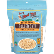 Organic Extra Thick Rolled Oats 454 gm image