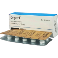 Orgatril 5 mg Tablet 10's Strip image