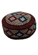 Taqwa Orginal Sindhi Tupi - Maroon (Any Design) সিন্ধি টুপি - Size - 53