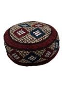 Orginal Sindhi Tupi - Maroon (Any Design) - Size - 55