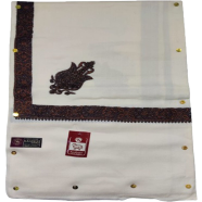 Original Kashmiri Pashmina Pure Wool Gents, Men Shawl in Medium Border image