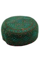 Original Pakistani Tupi - Deep Green (Any Design) - Size - 55