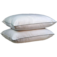 Original Shimul Fiber Head Pillow Cotton Fabric White 18x24 Inch - 1 Pcs image