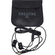 Orignal Creative High Bass Audio Earphone With Pouch Ep-530 - Black - Ear Phone - Headphone image