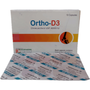 Ortho-D3 40000 Iu Capsule 10's Strip icon