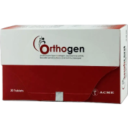 Orthogen 20 mg,750 mg,50 mg,0.75 mg Tablet 10's Strip image