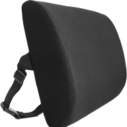 Orthopedic PU Foam Spine Small Lumbar Backrest Cushion for Back Pain Relief Compatible with Computer,Car,Office Ergonomic Chair -Anti Sweat Mesh Cover (Multicolor) image