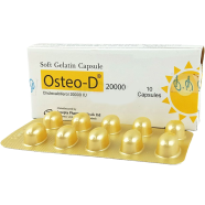Osteo-D 20000 IU 10's Strip Capsule image