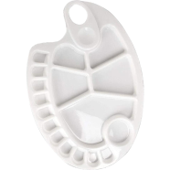 Oval watercolor Artists palette plastic high quality-1 pcs image