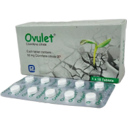 Ovulet 50 mg Tablet 10's Pack icon