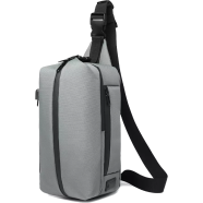 Ozuko 9292S Crossbody Shoulder Bag With USB Port (Grey) image