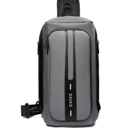 Ozuko 9315 Single Shoulder Sling Crossbody Bag (Grey) image