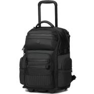 Ozuko 9820 Unisex Rolling Laptop Bag 13 Inch Wheeled Trolley Bag Swivel Casters Tsa Approved Carry Locking Handle Pulleys (42*21*31cm 2.4kgs) image