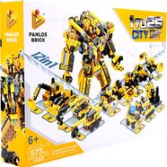 PANLOS 573 Pcs Transformer City Project MECHA Lego 12 in 1 City Building Block for Kids 25 Play Style image