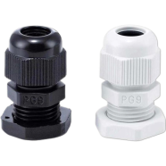 PG9 Black Plastic Waterproof Cable Glands For Joints image