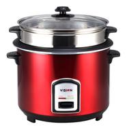 PG Vision Rice cooker VSNRC-50-05 (Red) 3L SS Two image