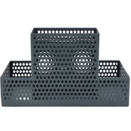 PH Black Metal Desk Multi Card and Pen Holder image