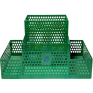 PH Forest Green Metal Desk Multi Card and Pen Holder image