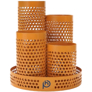 PH Marigold Multi-Round Metal Pen Holder image