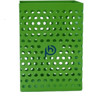 PH Metal Green Dotted Square Pen Holder image