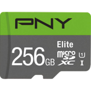 PNY Elite Class 10 U1 256GB Micro SD Memory Card image