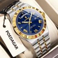 Poedagar 675 Men’s Quartz Watch | Stainless Steel | Imported Movement | Waterproof | Poedagar 675 Men’s Quartz Watch | Stainless Steel | Imported Movement | Waterproof | Gold Blue image