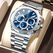 POEDAGAR 834 Luxury Fashion Chronograph Men’s Quartz Watch image