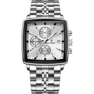 POEDAGAR 866 Luxury Square Chronograph Men’s Watch image
