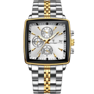 POEDAGAR 866 Luxury Square Chronograph Men’s Watch image
