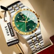 POEDAGAR 872 Quartz Waterproof Luminous Stainless Steel Watches for Men image