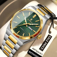 POEDAGAR 874 Luminous Day Date Casual Men’s Watch image