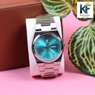 POEDAGAR 930 Business Luminous Analogue Date and Day Dial Stainless Steel Quartz Chain Watch for Man image