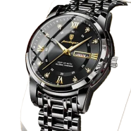 POEDAGAR 936 Fashion Luminous Quartz Watch For Men image