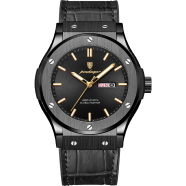 POEDAGAR 952 Blue Silicone Leather Luxury Men's Watch - Blue