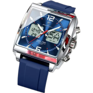 POEDAGAR Men’s Dual Display Watch – Digital image