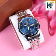 POEDAGAR / Binbond Quartz Stainless Steel Chain Analogue Date and Day Dial Watch For Men image