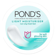 POND'S Light Moisturiser 100 ml Non-Oily Fresh Feel For Soft Glowing Skin With Vitamin E And Glycerin image