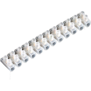 PVC Connector AC220v 12Way Electrical Screw Terminal Connector PVC Heavy Duty Plastic Barrier Terminal Block Strip For Wire Joining Electrical Cable image
