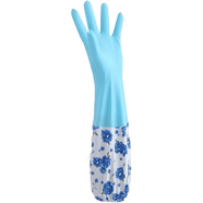PVC Kitchen Gloves 2Pcs Silicone Dish Washing Kitchen Hand Gloves Half Hand Kitchen Gloves image