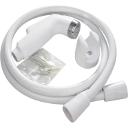 PVC Push Shower Set (White colour) image