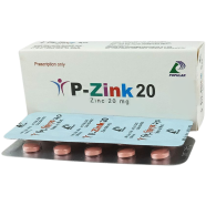 P-Zink 20 mg Tablet 10's Strip icon