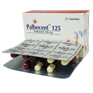 Palbocent 125 mg Capsule 7's Strip image