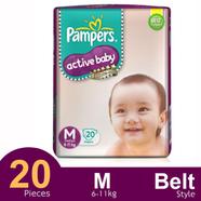 Pampers Active Belt System Baby Diaper (6-11 kg ) (20 Pcs) image